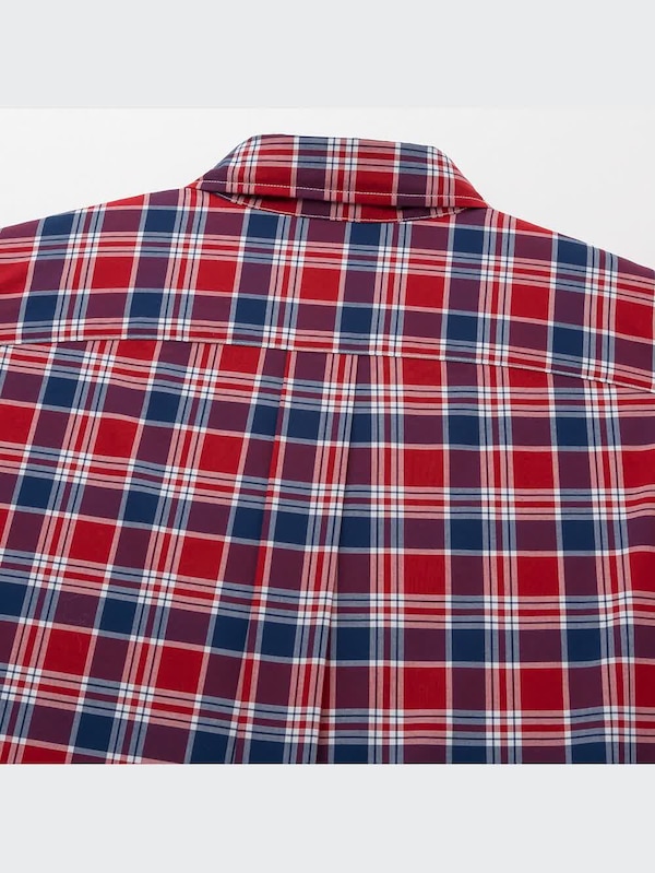 エクストラファインコットンブロードチェックシャツ（ボタンダウンカラー・長袖）