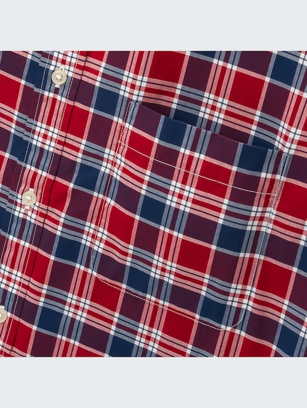 エクストラファインコットンブロードチェックシャツ（ボタンダウンカラー・長袖）