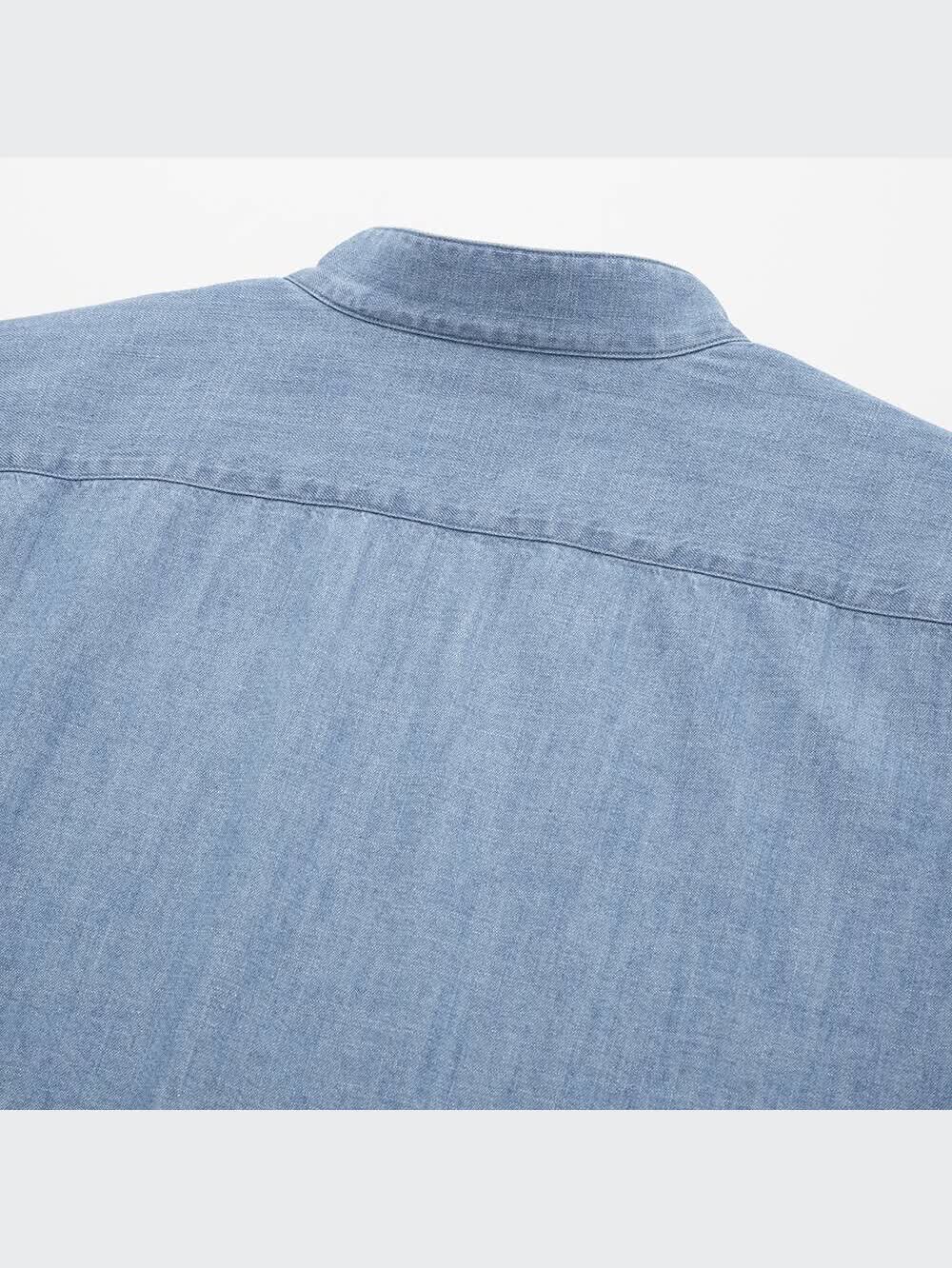 i6nuvv7zk9さん専用 ユニクロ公式 | デニムスタンドカラーシャツ（長袖）