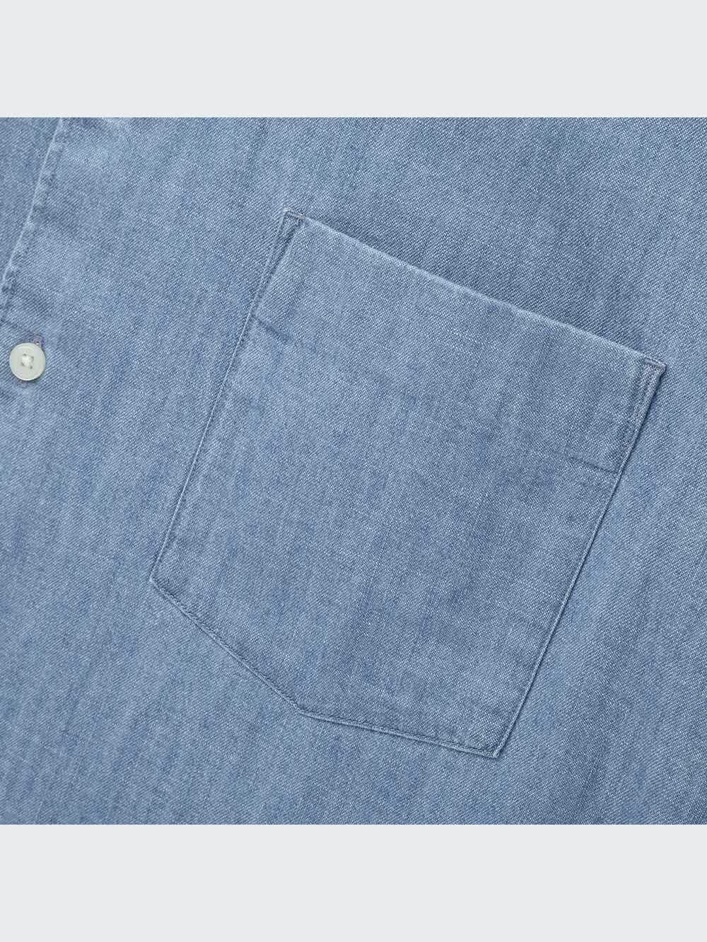 i6nuvv7zk9さん専用 ユニクロ公式 | デニムスタンドカラーシャツ（長袖）