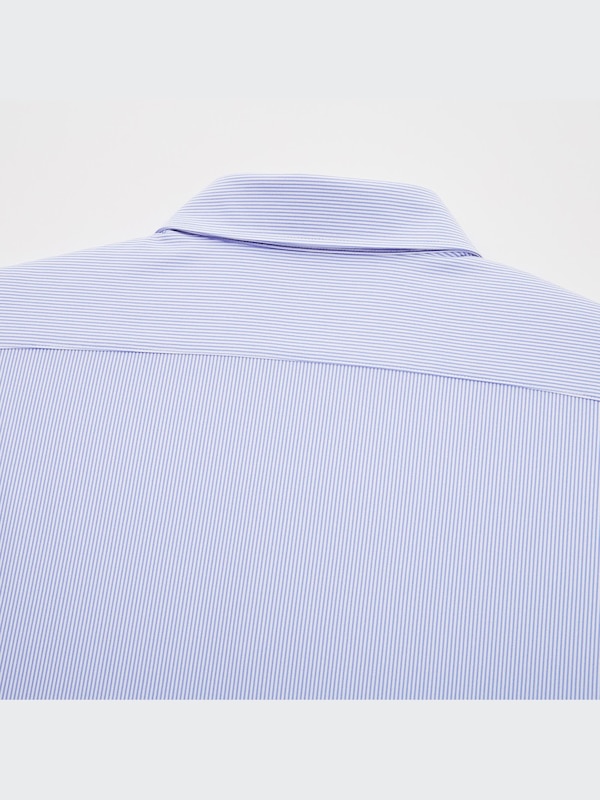 ファインクロスコンフォートストライプシャツ（レギュラーカラー・長袖）