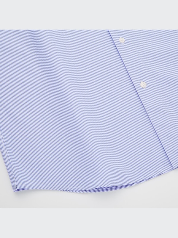 ファインクロスコンフォートストライプシャツ（レギュラーカラー・長袖）