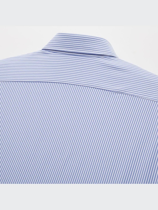 ファインクロスコンフォートストライプシャツ（ボタンダウンカラー・長袖）