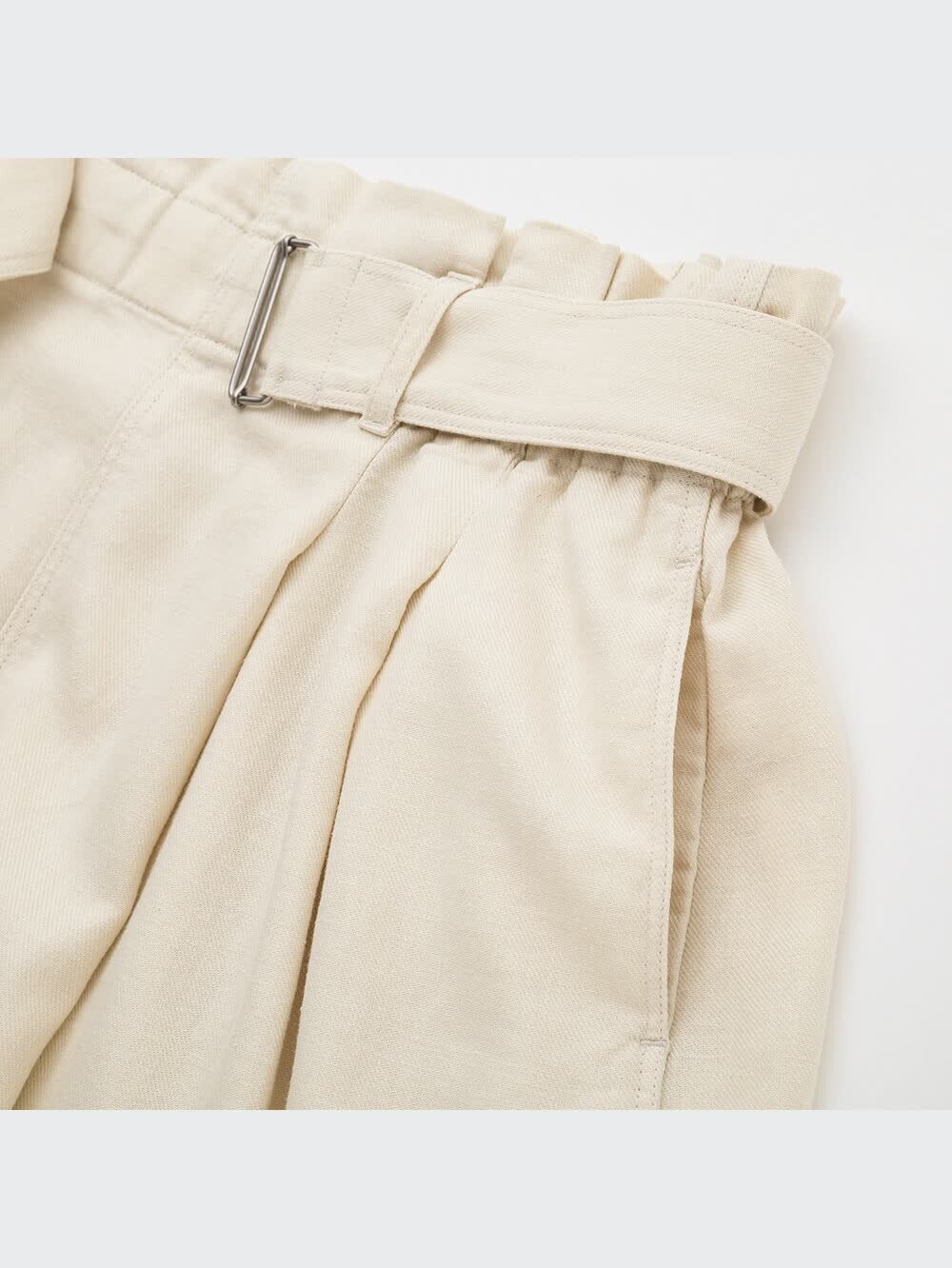 ユニクロ公式 | ベルテッドリネンレーヨンロングスカート（丈短め79.5