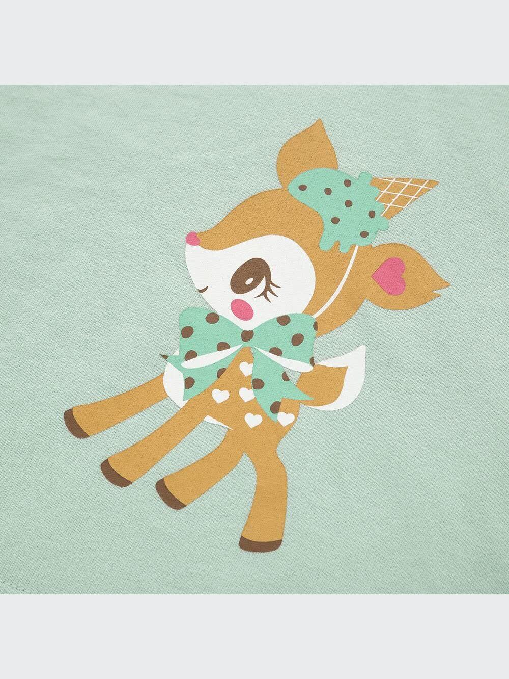 ゆるゆり×サンリオキャラクターズ Tシャツ ミントグリーン ゆるゆり×サンリオキャラクターズ Tシャツ ミントグリーン
