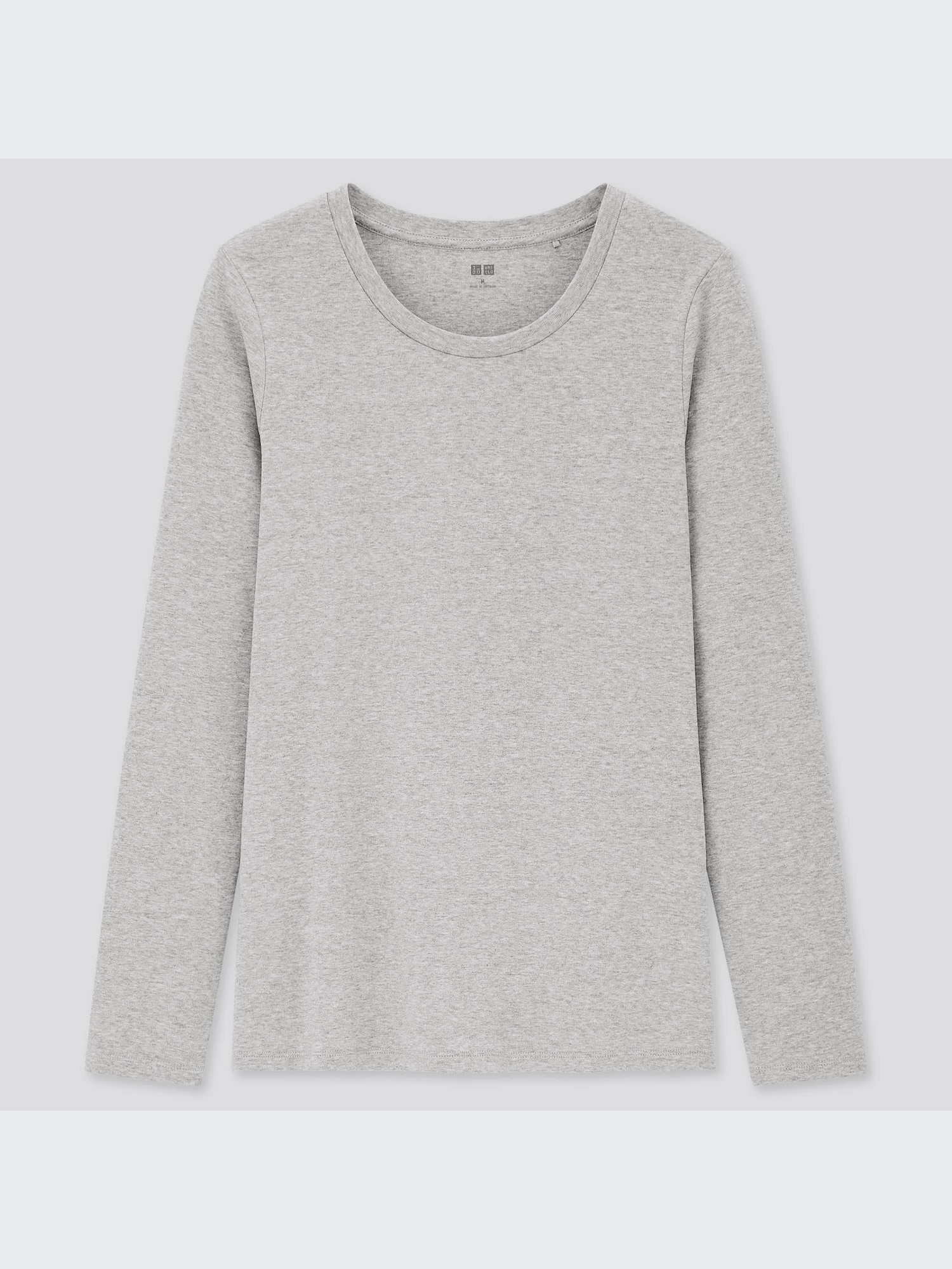 レイヤードタンクロゴパッチストレッチコットンTシャツ ユニクロ公式 | ストレッチコットンクルーネックT（長袖）
