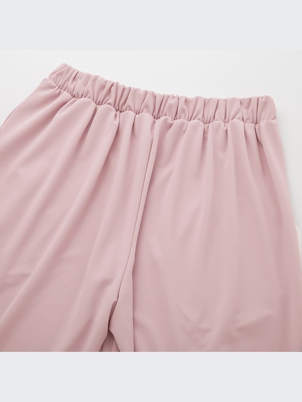 クレープジャージーテーパードパンツ（丈長め68.5cm）