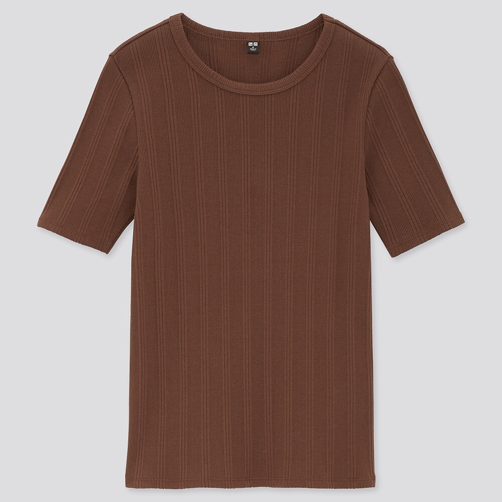 Uniqloのランダムリブクルーネックt 半袖 Stylehint