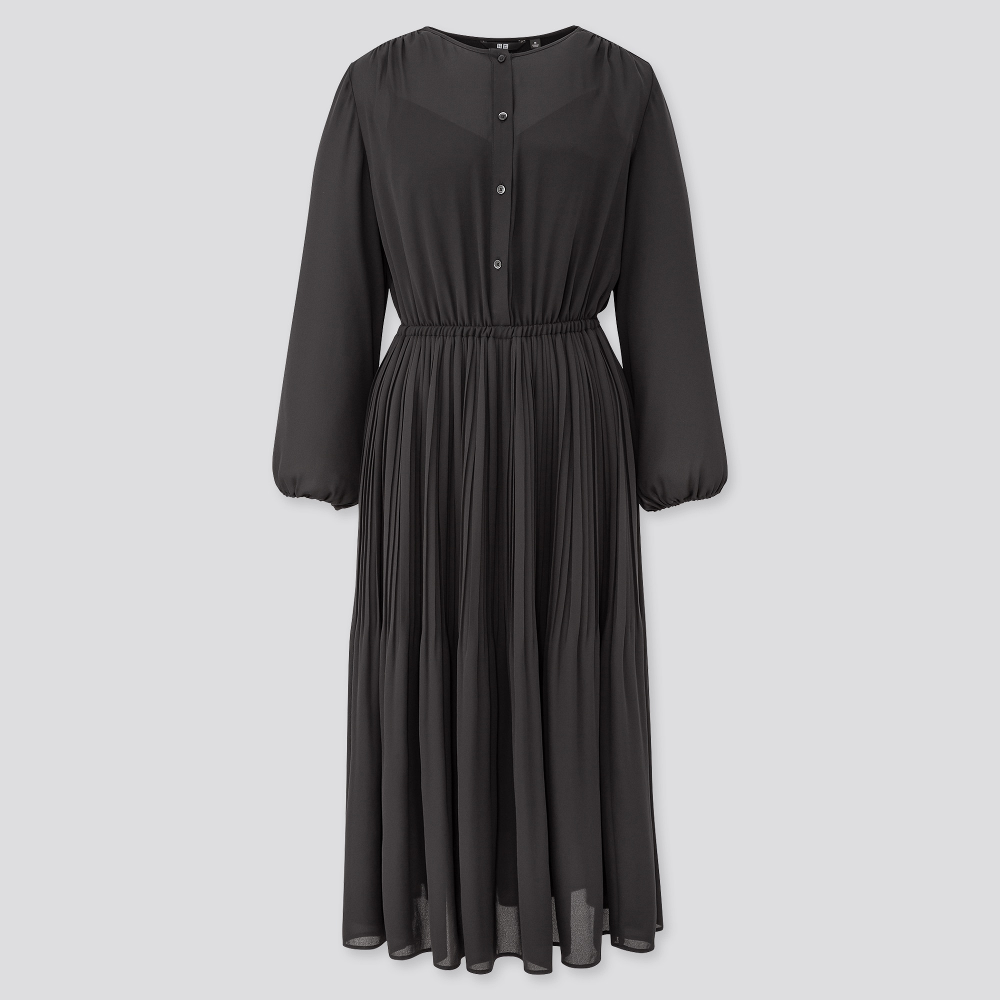 Uniqloのレーヨンカシュクールワンピース 長袖 Stylehint