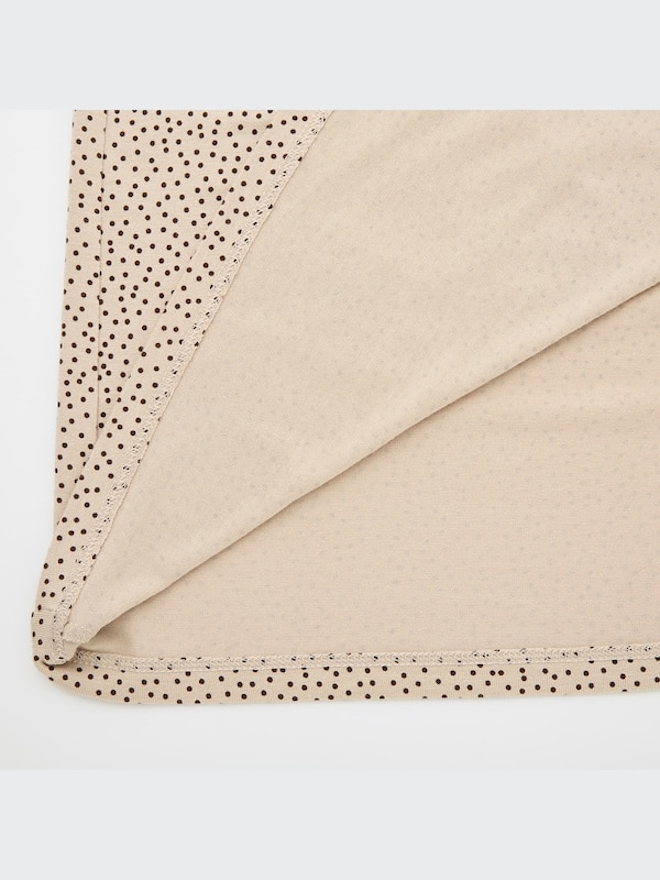 ドレープジャージーワンピース（ドット・5分袖）