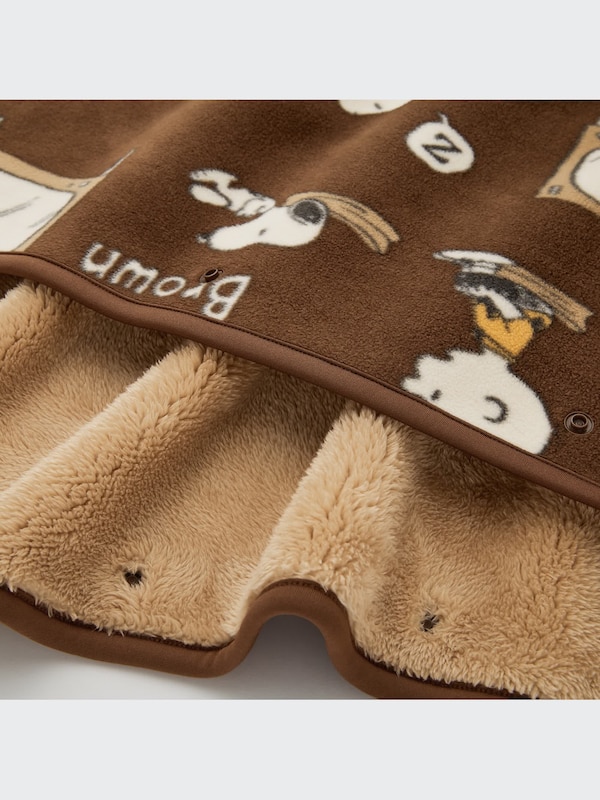 ピーナッツ ホリデー コレクション リバーシブル フリースブランケット