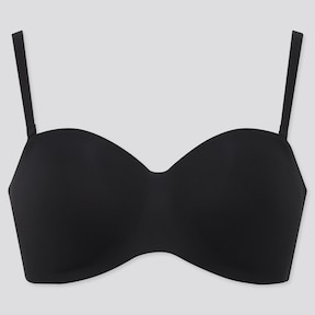 UNIQLO Women Bandeau Bra ($15) ❤ liked on Polyvore featuring intimates, bras,  strapless bra, uniqlo, bandeau bra, cup br…