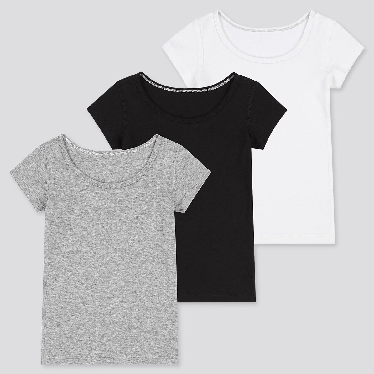 コットンフライスインナーt 半袖 3枚組 Baby ユニクロ