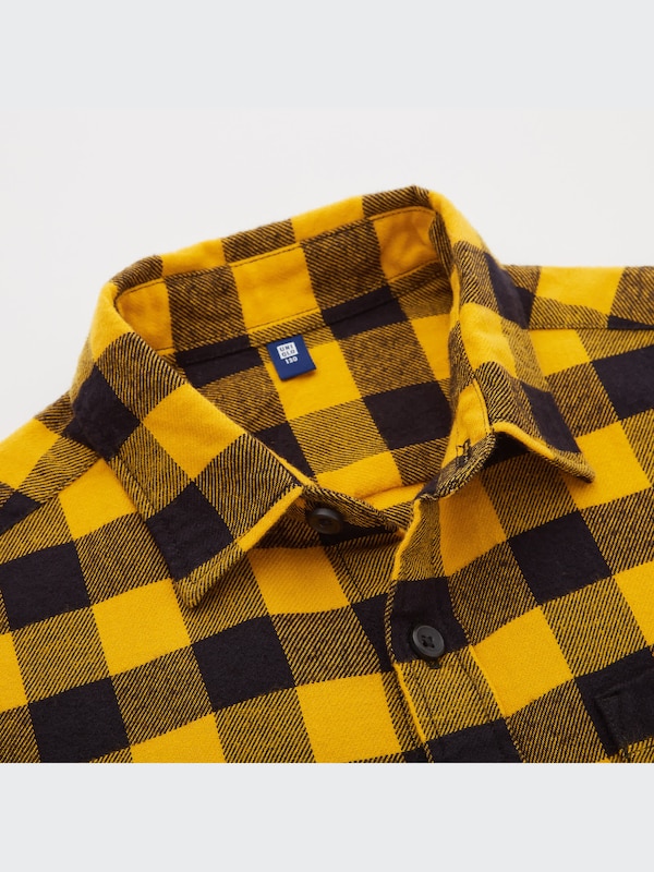 フランネルチェックシャツ（長袖）