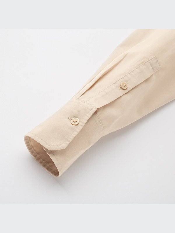 ベルテッドロングシャツワンピース（長袖）