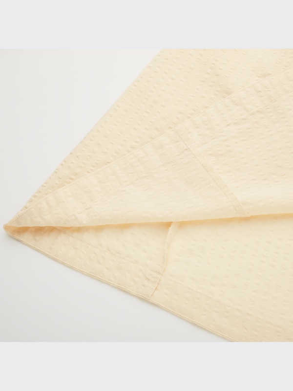 シアサッカーフレアワンピース（長袖）