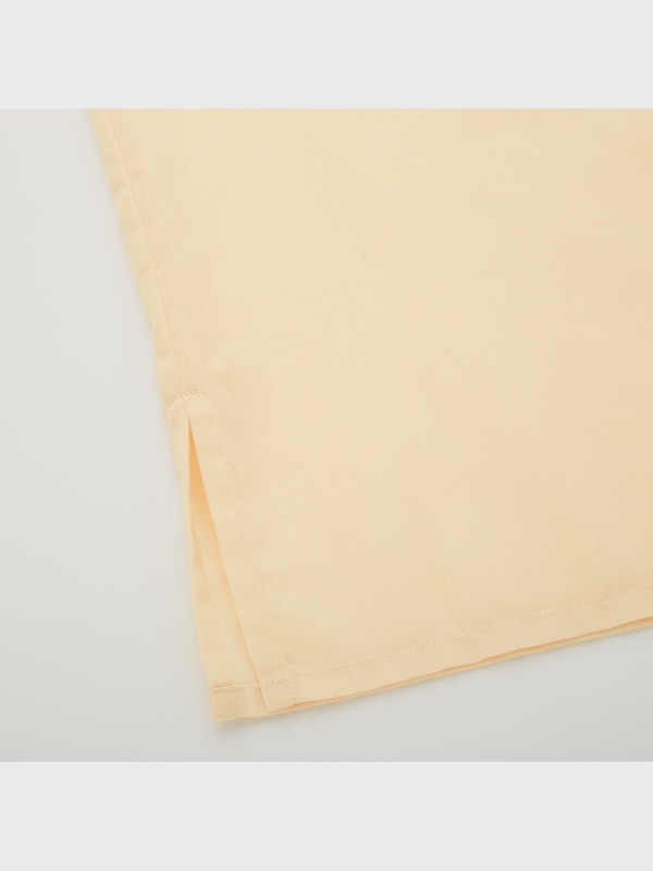 シアサッカーフレアワンピース（長袖）