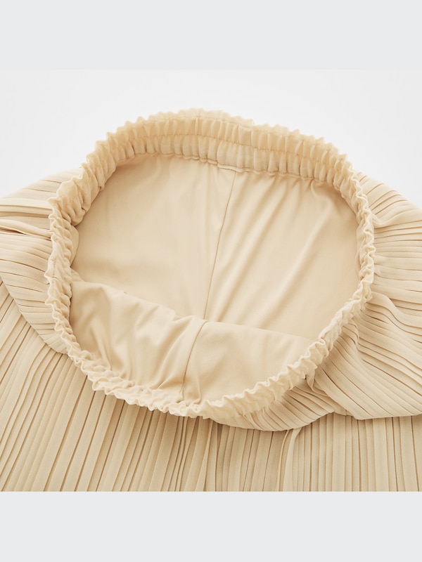 シフォンプリーツスカートパンツ（丈長め56.5～58.5cm）