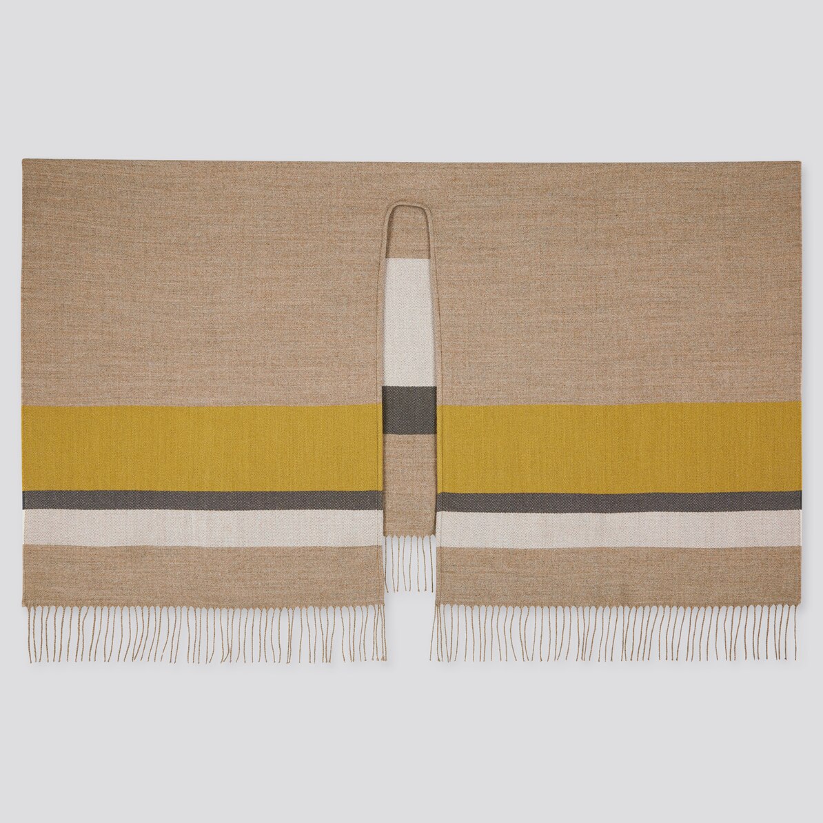 2wayストール カラーブロック 男女兼用 ユニクロ