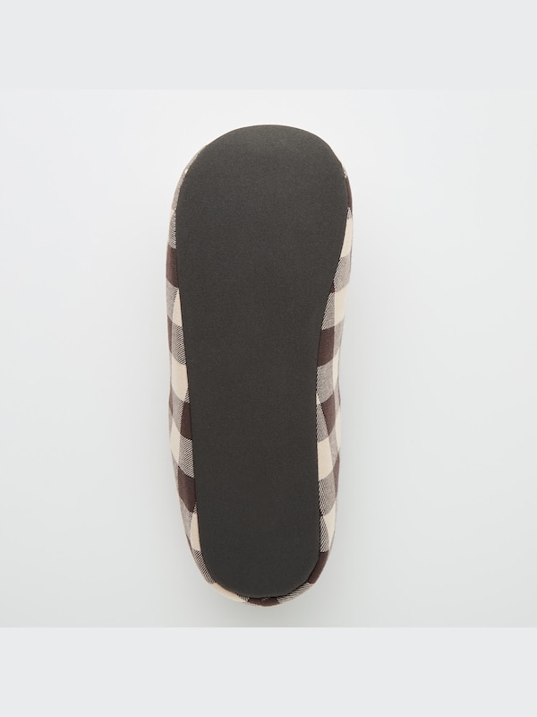 フランネルルームシューズ（チェック）