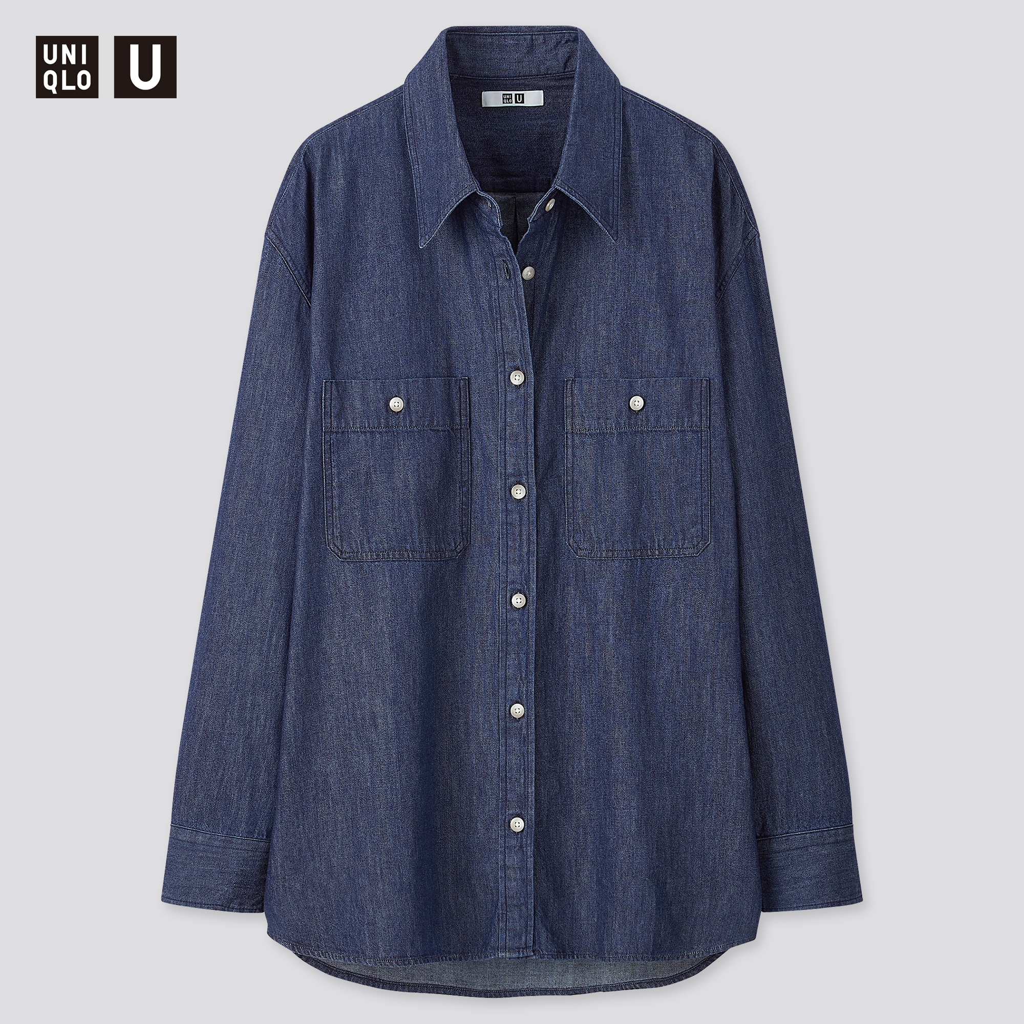 UNIQLO デニムオーバーサイズシャツ　M