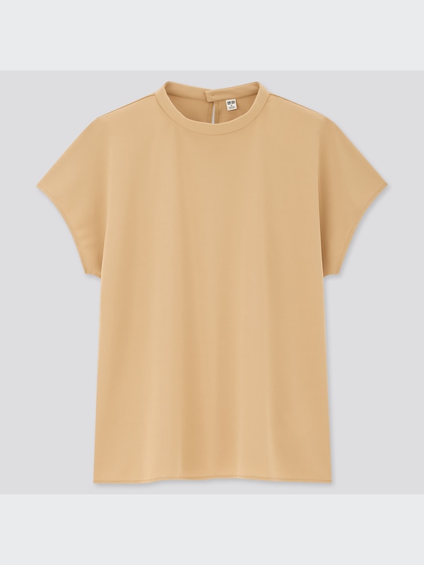 クレープジャージースタンドカラーT（半袖）