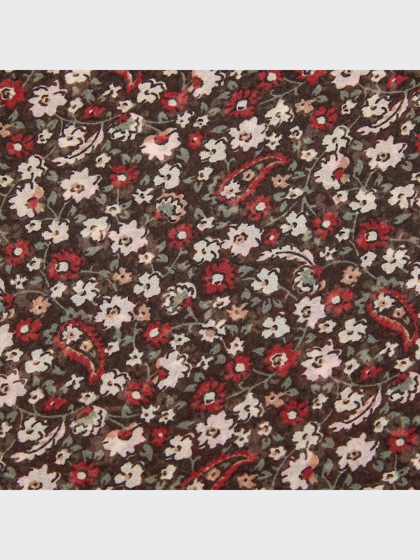 Joy of Printシフォンブラウス（7分袖）