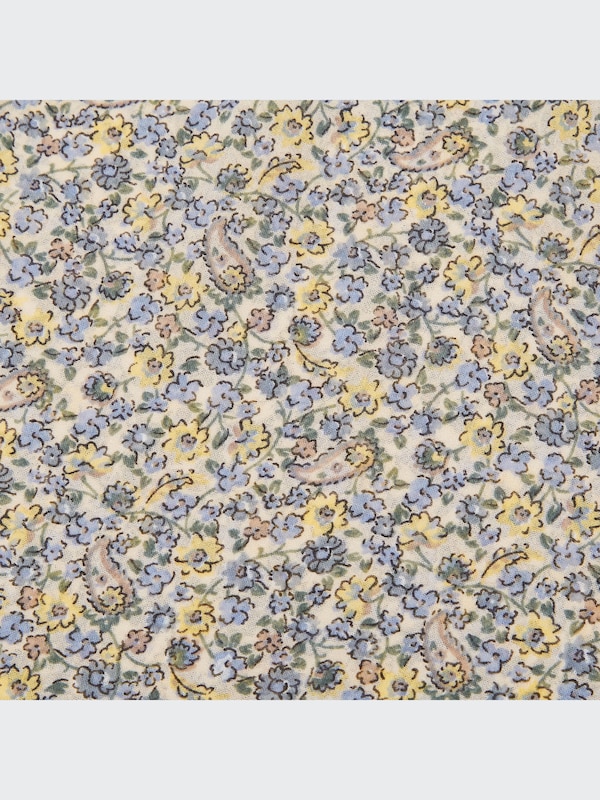 Joy of Printシフォンブラウス（7分袖）