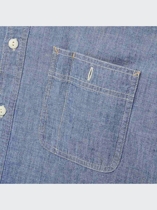 シャンブレーワークシャツ（長袖）