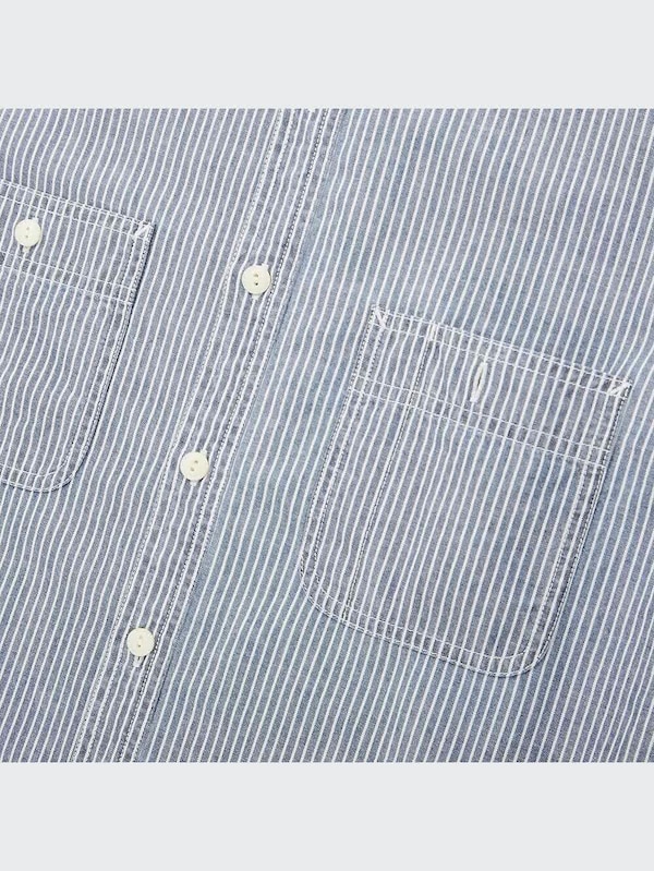 ヒッコリーワークシャツ（長袖）