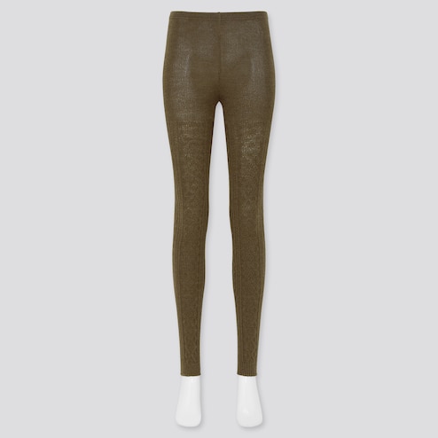 Uniqlo + Heattech Cable Knitted Tights