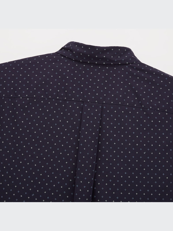 エクストラファインコットンブロードプリントシャツ（ボタンダウンカラー・長袖）