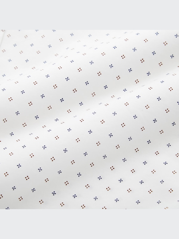 エクストラファインコットンブロードプリントシャツ（ボタンダウンカラー・長袖）