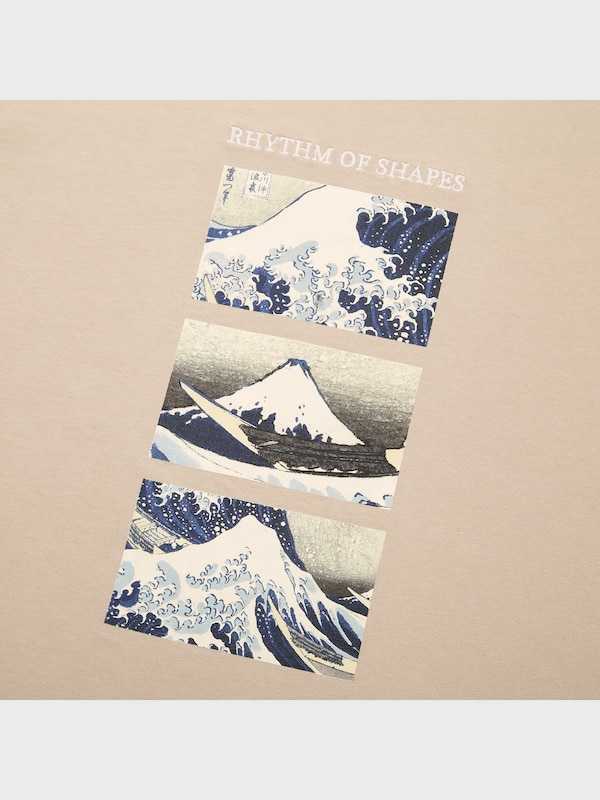 江戸浮世絵 2020 秋冬 UT グラフィックTシャツ 葛飾北斎（半袖・レギュラーフィット）