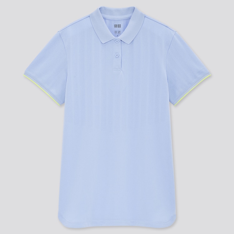 ポロシャツ　半袖　青　ブルー　ドライストレッチ　Sサイズ