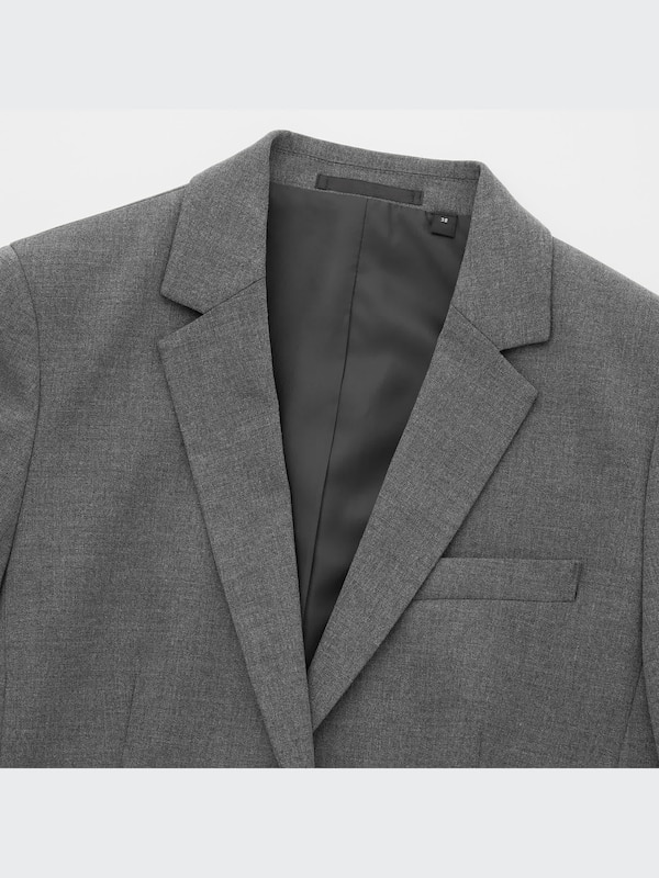 ストレッチテーラードジャケット（無地・ストライプ・1つボタン・ロング丈）21年春夏モデル