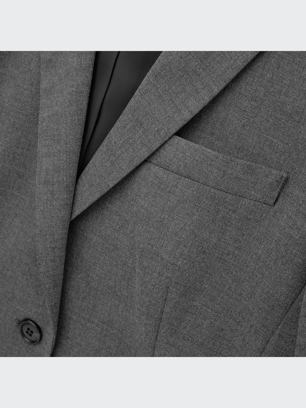 ストレッチテーラードジャケット（無地・ストライプ・1つボタン・ロング丈）21年春夏モデル