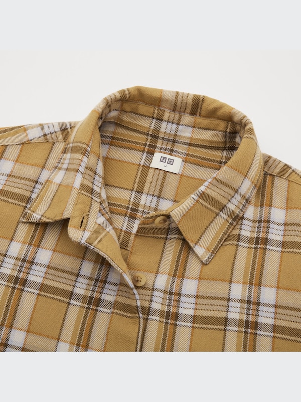 フランネルシャツワンピース（長袖）