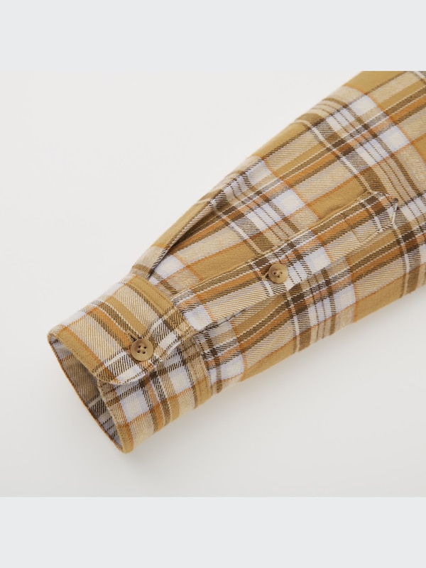 フランネルシャツワンピース（長袖）