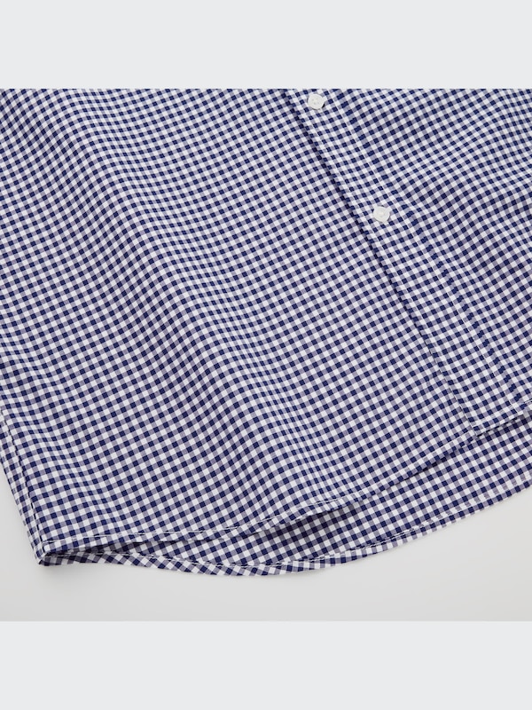 エクストラファインコットンブロードチェックシャツ（ボタンダウンカラー・長袖）