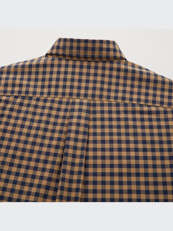 エクストラファインコットンブロードチェックシャツ（ボタンダウンカラー・長袖）