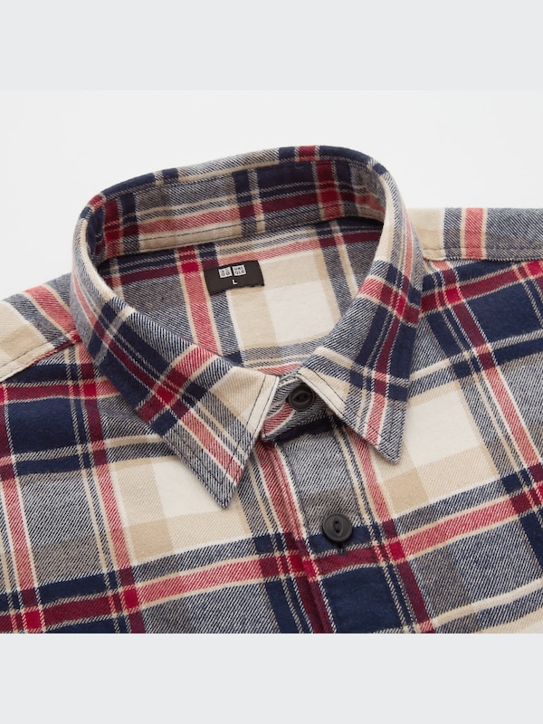 Flannel Checked Long Sleeve Shirt