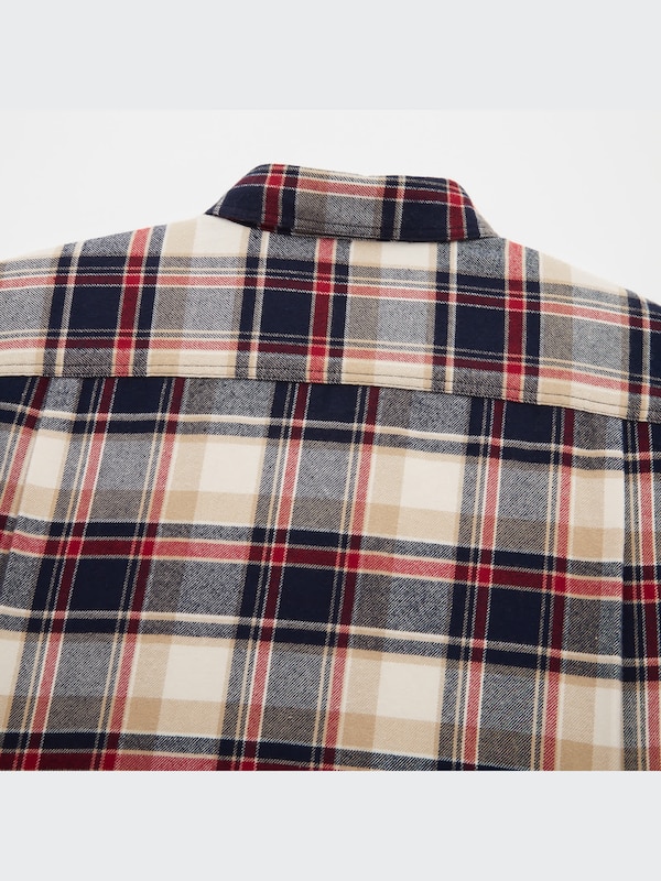 Flannel Checked Long Sleeve Shirt
