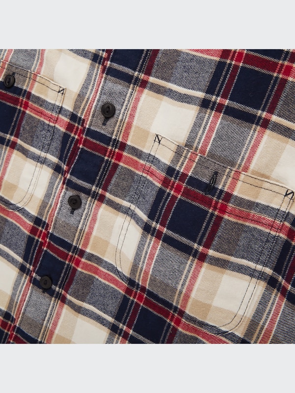 Flannel Checked Long Sleeve Shirt