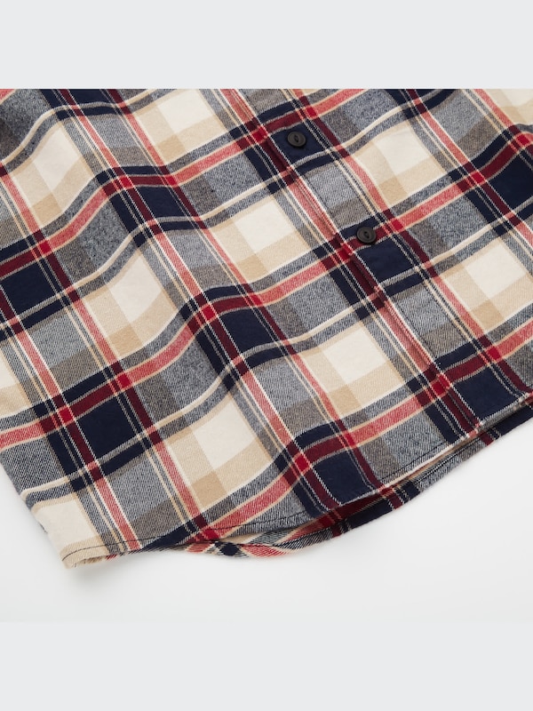 Flannel Checked Long Sleeve Shirt