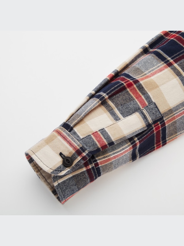 Flannel Checked Long Sleeve Shirt