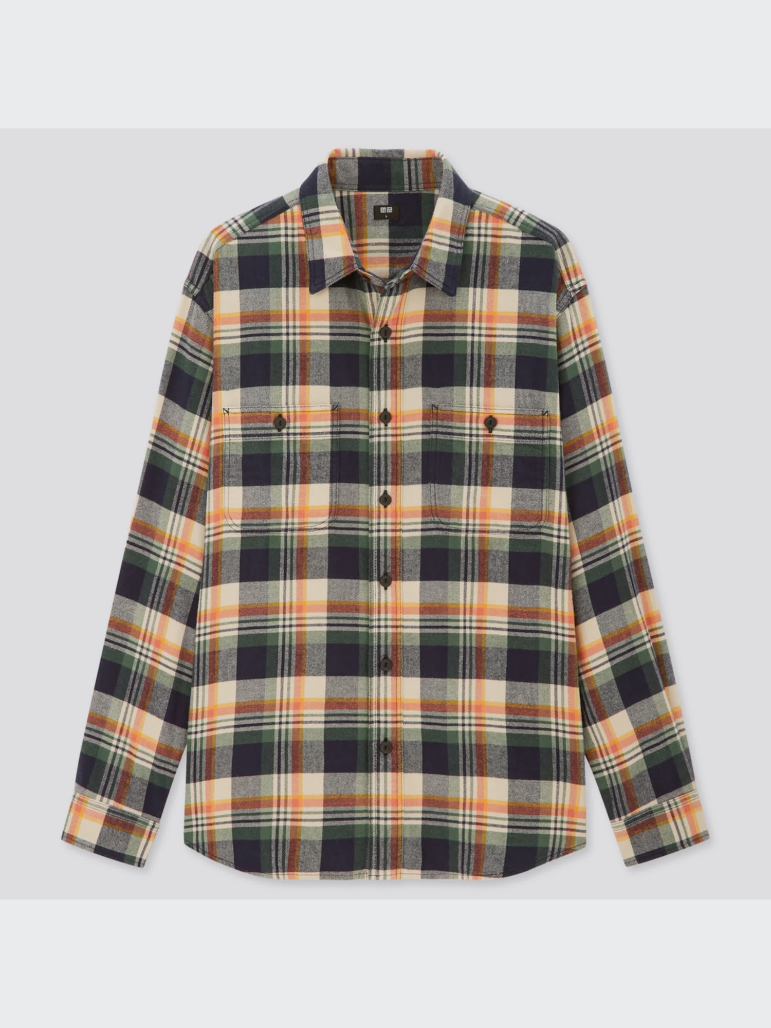 ユニクロ公式 | フランネルチェックシャツ（レギュラーカラー・長袖）