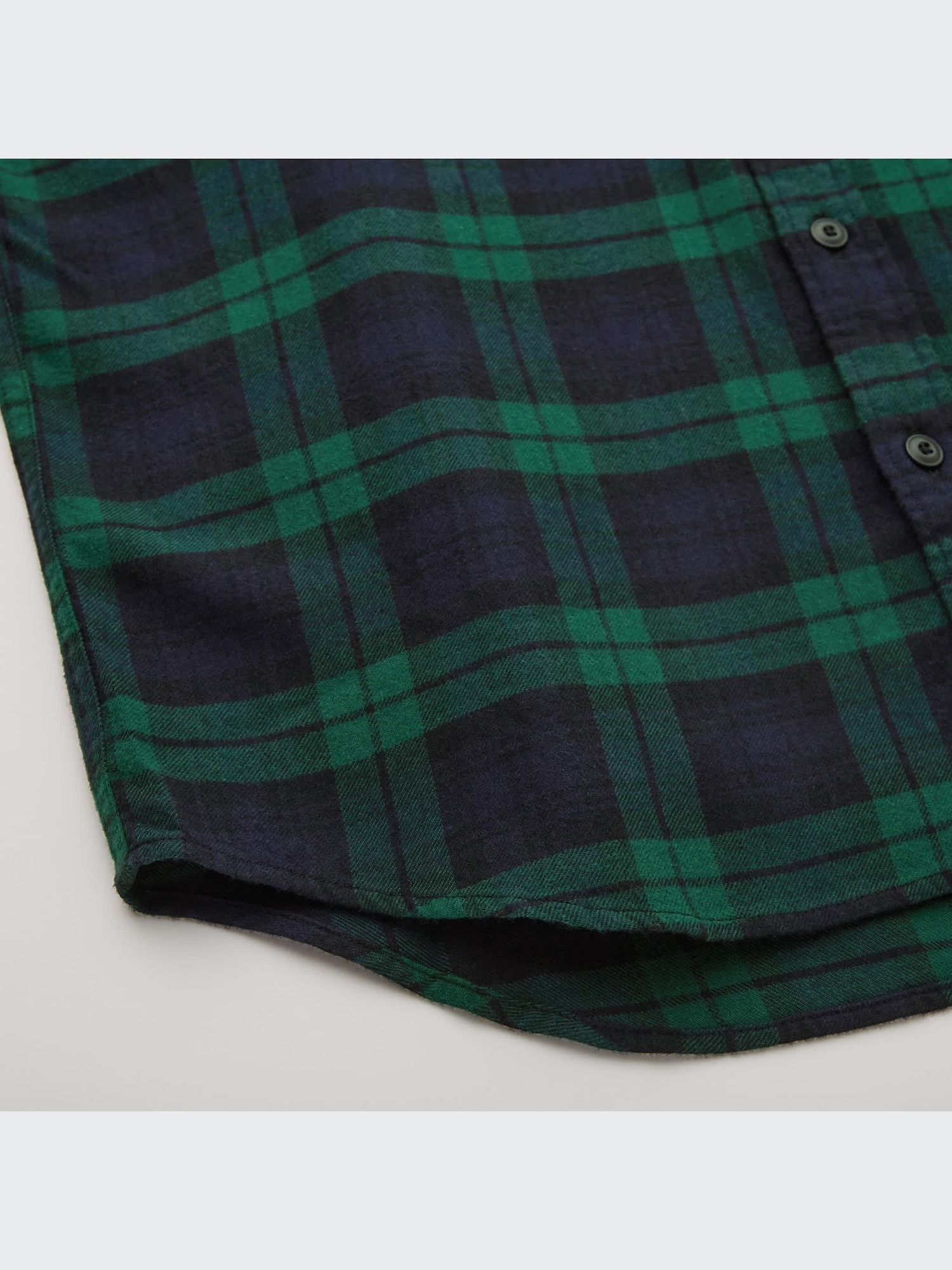 アシュラン　3点セット ユニクロ公式 | フランネルチェックシャツ（レギュラーカラー・長袖）