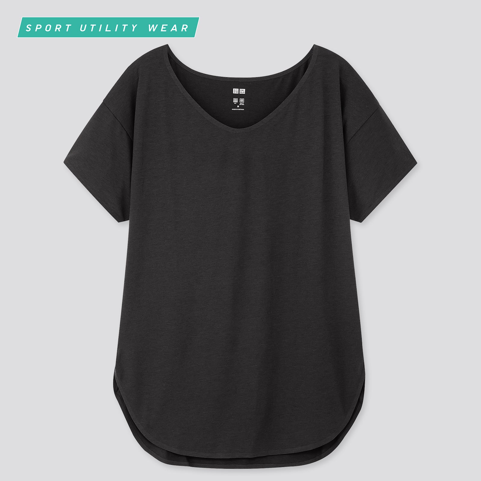 Uniqlo Women Airism Seamless V Neck Long T Shirt