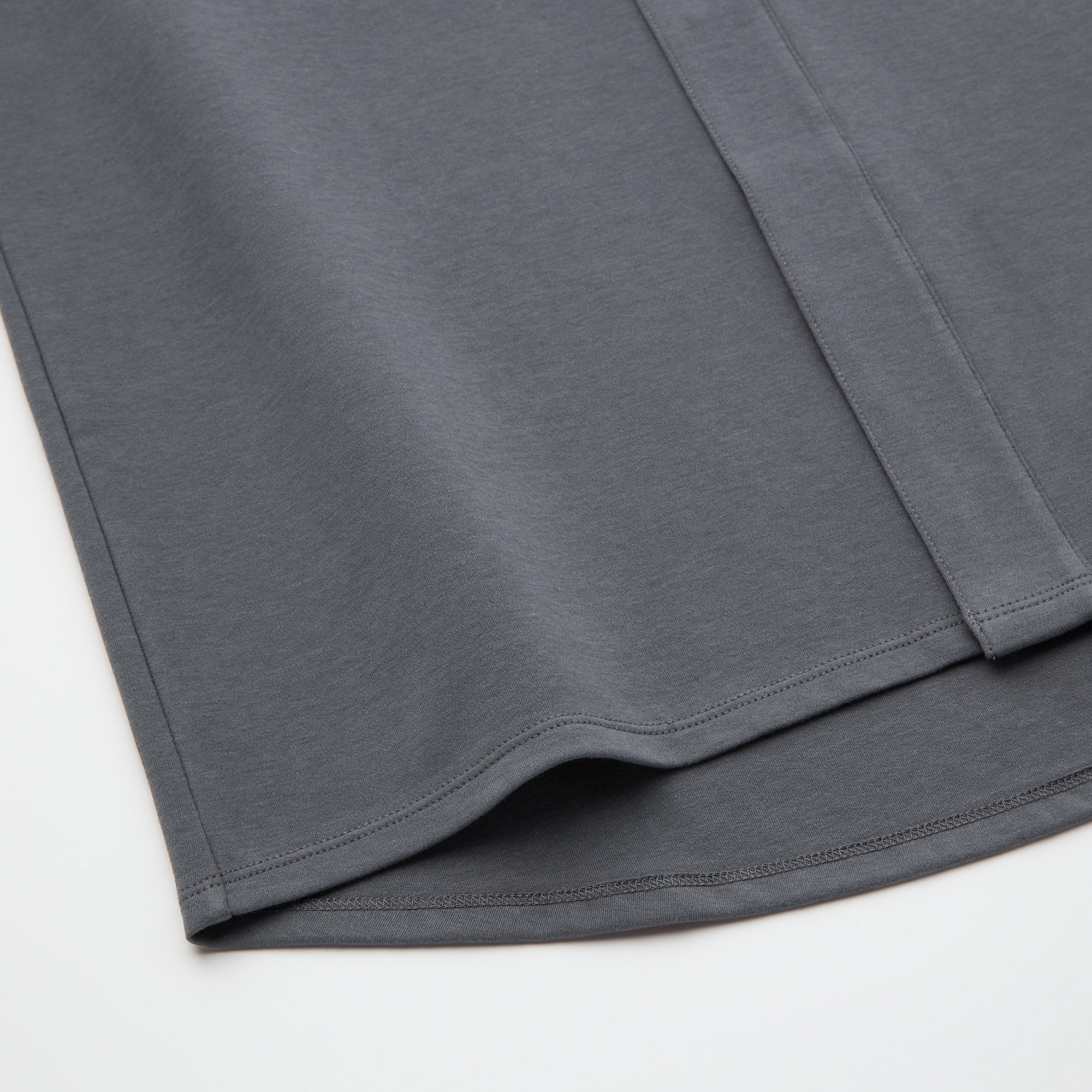 コットン前あきクルーネックTシャツ（8分袖）